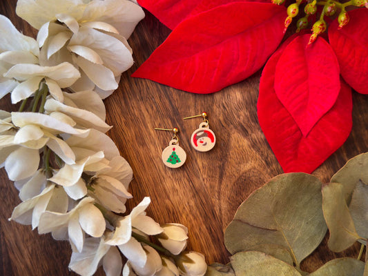 Teeny Christmas Tree Cookie MIX Earrings