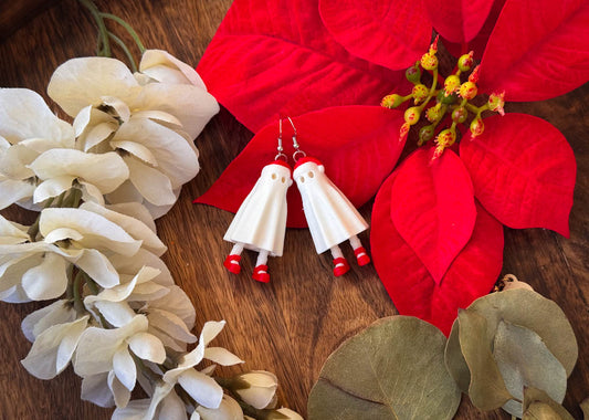 MINI Santa 3D Ghosty Earrings