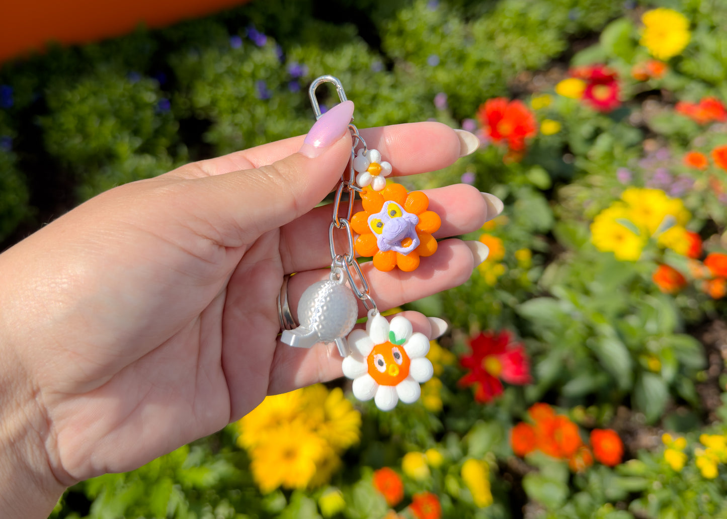 Flower Festival Dangle Bag Charm