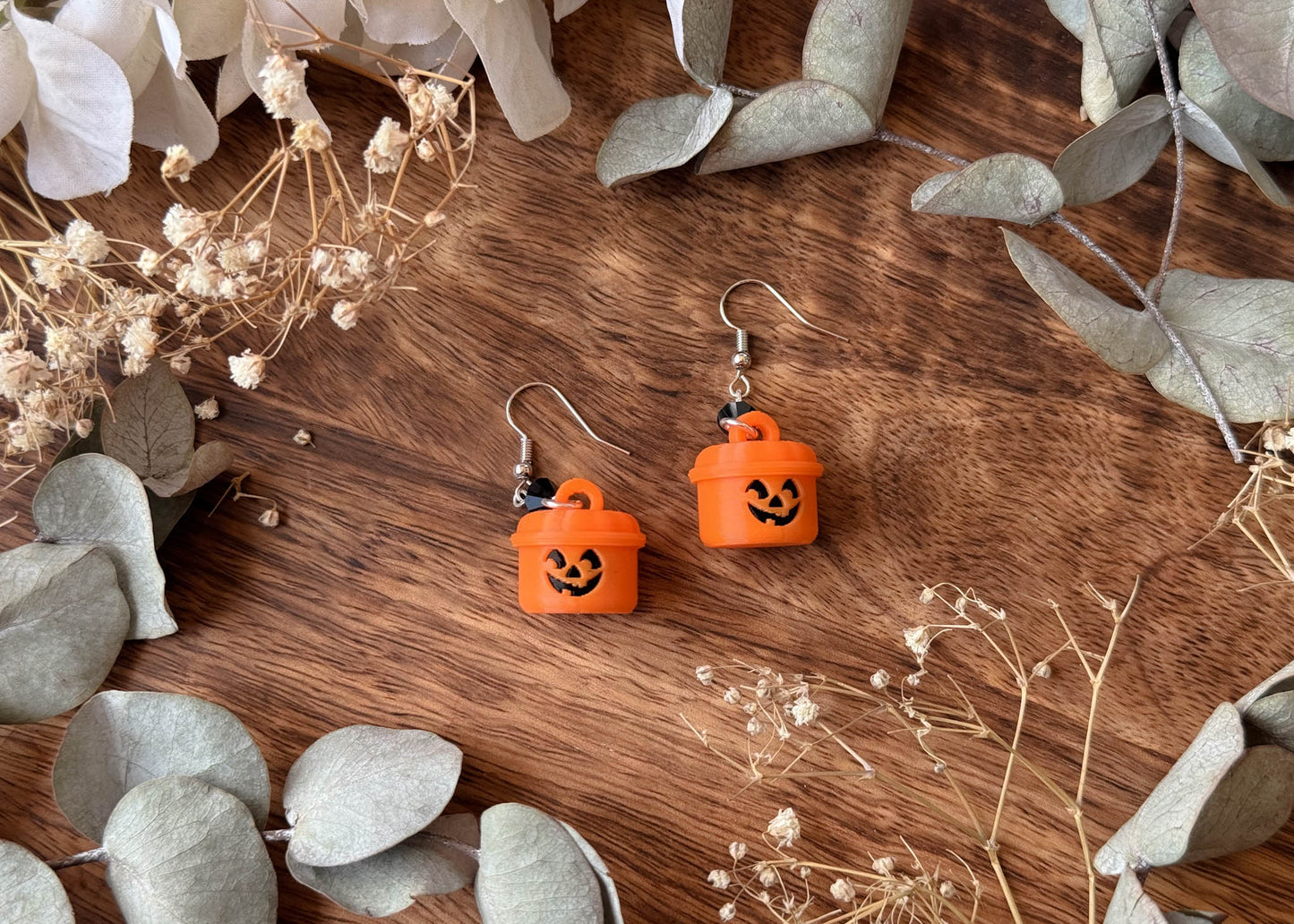 MINI Pumpkin Bucket Earrings