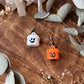 MINI Ghost/Pumpkin Bucket Earrings