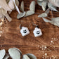 MINI Ghost Bucket Earrings