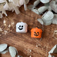 Ghost and Pumpkin MIX Bucket Earrings