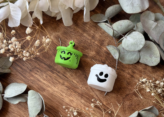 Ghost and Witch MIX Bucket Earrings