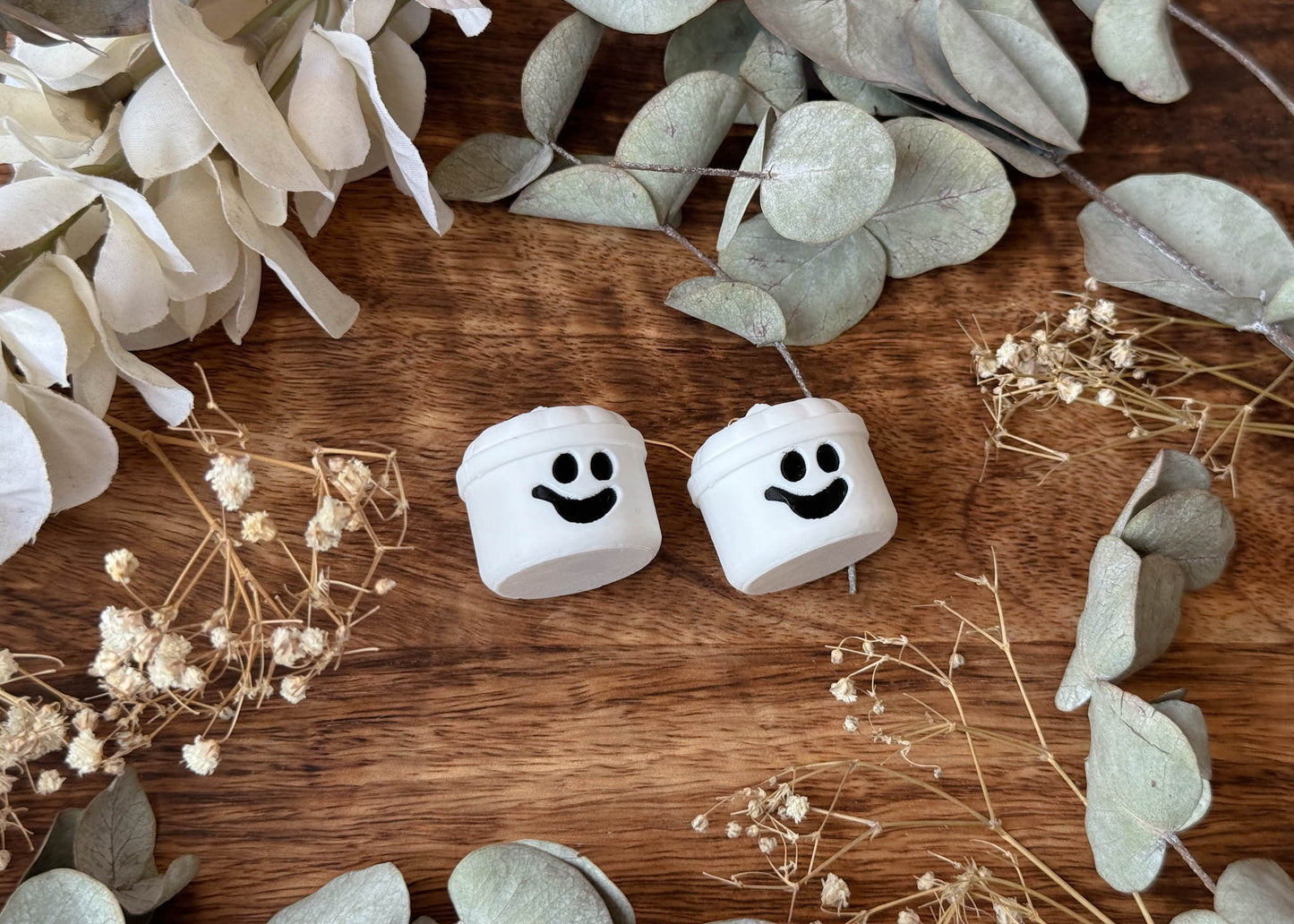 Ghost Bucket Earrings