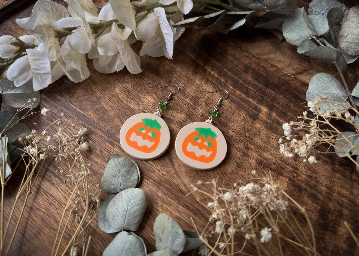 Pumpkin Cookie Earrings