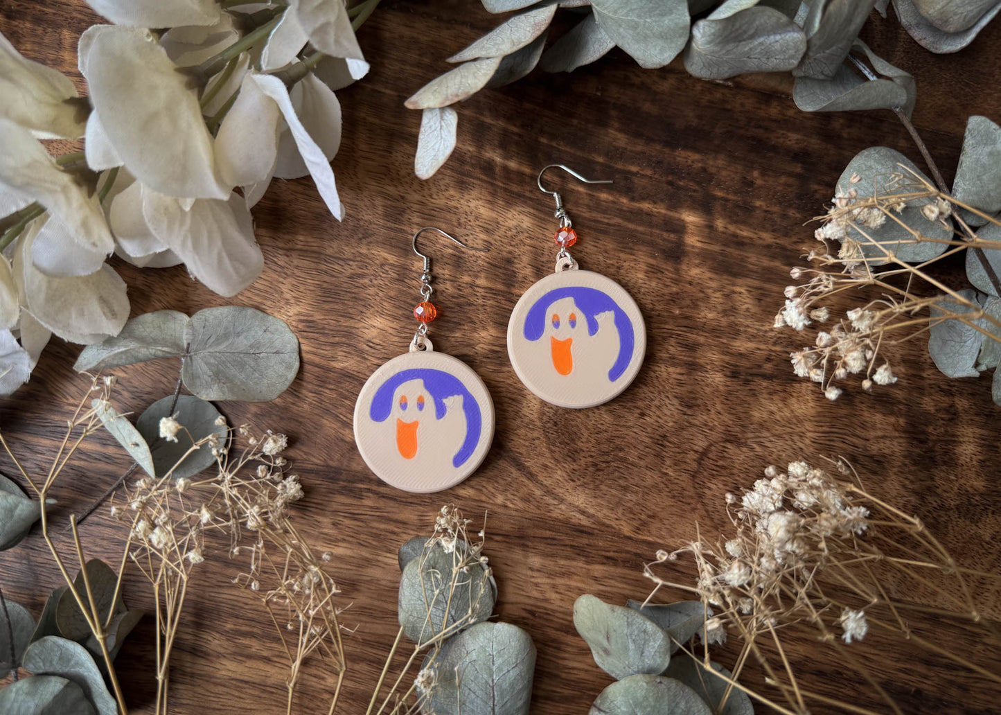 Ghost Cookie Earrings