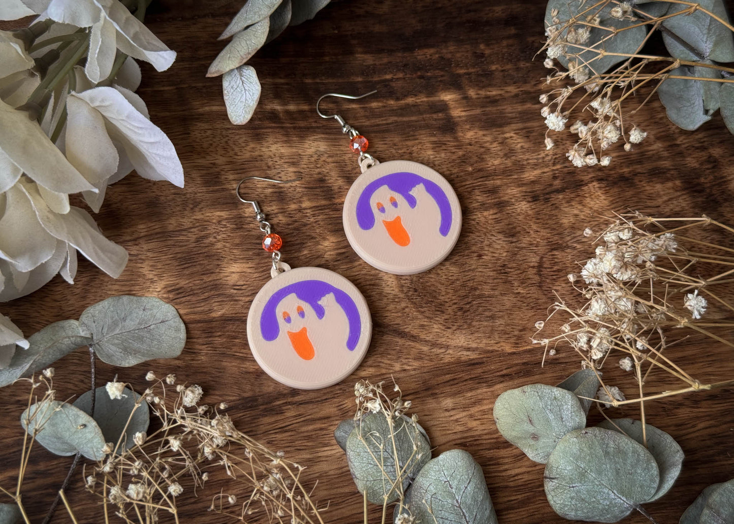 Ghost Cookie Earrings