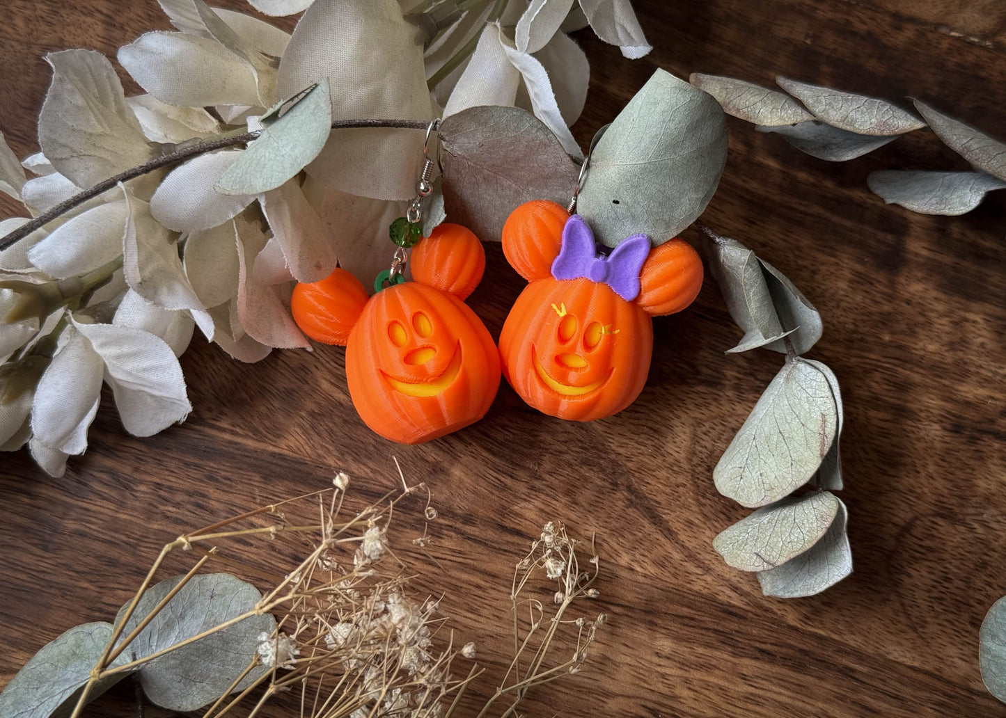 Pumpkin Mouse Head MIX Earrings