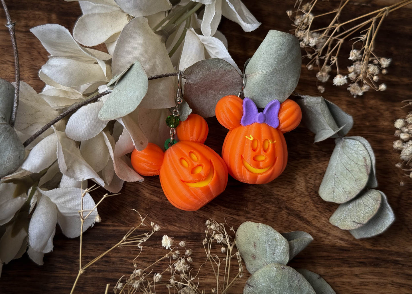 Pumpkin Mouse Head MIX Earrings