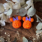 Ms.Pumpkin Mouse Head Earrings