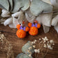 MINI Ms.Pumpkin Mouse Head Earrings