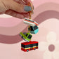 Transportation Dangle Bag Charm
