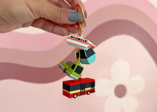 Transportation Dangle Bag Charm