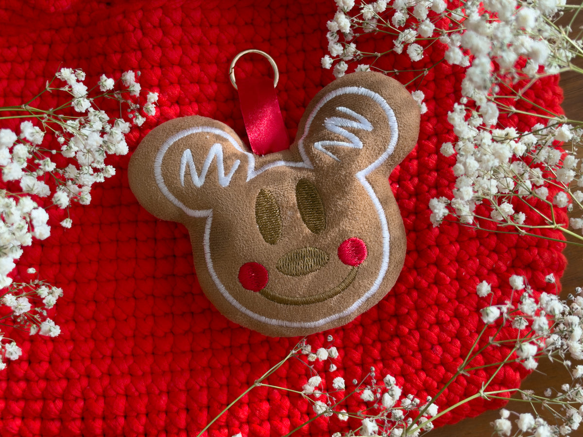 Gingerbread Mouse Plush Bag Charm