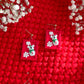 SnowMouse Stamp Earrings