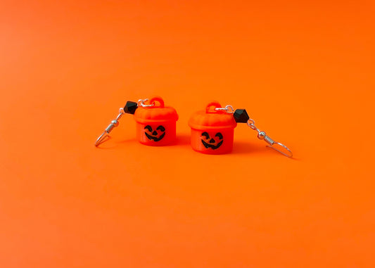 MINI Pumpkin Bucket Earrings