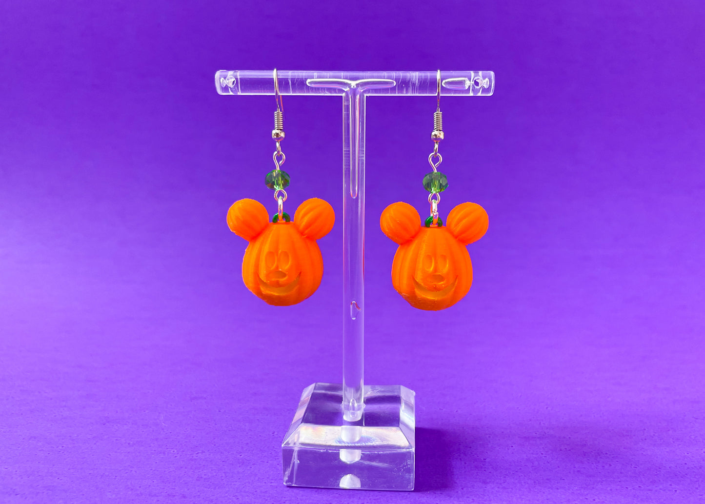 MINI Pumpkin Mouse Head Earrings