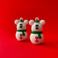 SnowMouse 3D Earrings