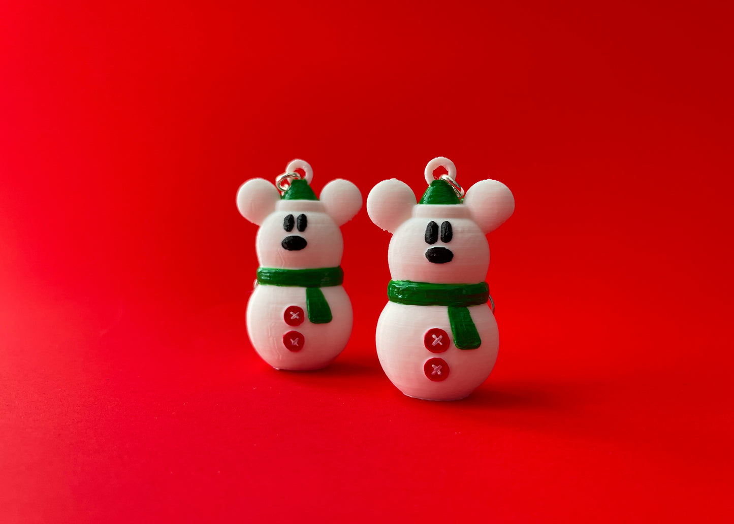 SnowMouse 3D Earrings
