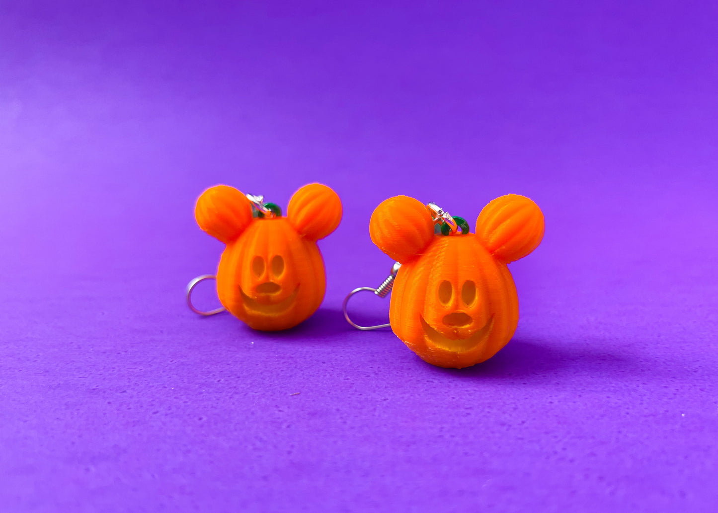 MINI Pumpkin Mouse Head Earrings