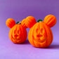Pumpkin Mouse Head Earrings