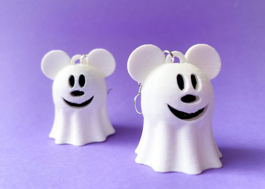 Ghosty Mouse Head Earrings