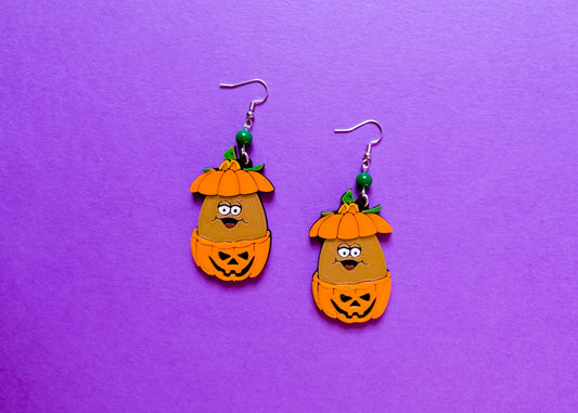 Pumpkin Nugget Earrings